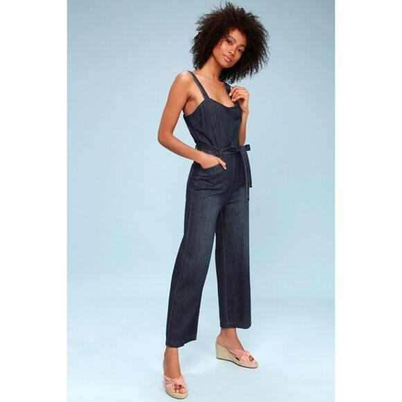 PAIGE Emma Denim Jumpsuit Blue Size XS - Picture 1 of 10